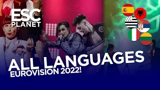 All Languages in Eurovision 2022! 🌎👨‍🎤