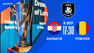 Хорватія - Румунія | 08.09.2023 | Волейбол Чемпіонат Європи 2023 | Чоловіки | 1/8 фіналу
