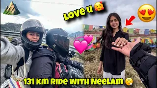 131 km ride with Neelam 😮‍💨| ￼ beautiful location😍