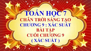 Toán học lớp 7 - Chân trời sáng tạo - Chương 9 - Bài tập cuối chương 9 ( Xác suất và thống kê )