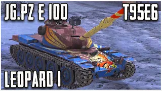 Leopard 1, T95E6 & Jg.Pz E 100 WoT Blitz | Gameplay Episode