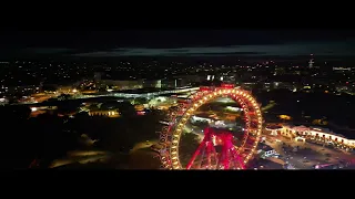 Prater Wien & Riesenrad Hyperlapse / Evening City Sights Trip By Drone - Airdynamics Vienna, Austria