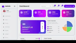 Building Modern Animated Admin Dashboard Template in Angular 16