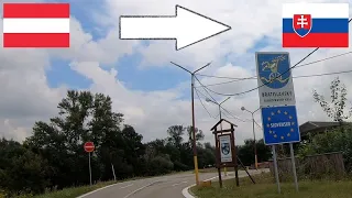 Austria - Slovakia / Crossing The Border By Car