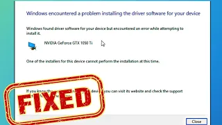 Fix "Windows Encountered A Problem Installing the Driver Software For Your Device" Windows 10/11