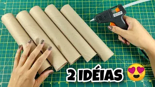 2 IDÉIAS FANTÁSTICAS COM ROLO DE PAPEL 💖