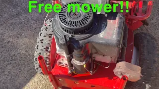 Fixing a Free Snapper Riding Mower