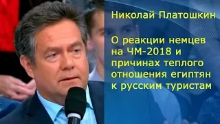 Николай Платошкин об отношении египтян к россиянам на передаче "Время покажет"