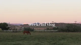weekend vlog | Horse Riding, a night at the ranch