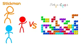 Stickman vs Tetris