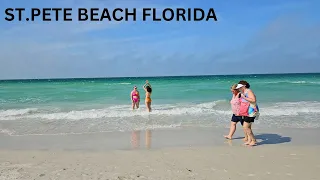 ST PETE BEACH WALKING VIDEO|| Spring Break 2024||  BEST BEACH in the U.S. ||Florida Beach Vacation