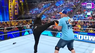 John Cena ataca a Jimmy Uso - WWE SmackDown 1 de Septiembre 2023 Español Latino