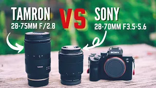 Tamron 28-75 vs Sony 28-70 Kit Lens for Full Frame a7iii & a7c - Comparison Test Footage