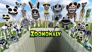 DESTROY NEW ZOONOMALY MONSTERS FAMILY & POPPY PLAYTIME 3 FAMILY in BIG HOLE - Garry's Mod