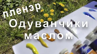 Мастер-класс "Одуванчики маслом". На пленэре с Татьяной Букреевой. Dandelion oil