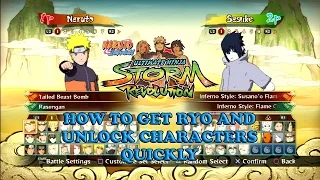 Fastest Way to Unlock All Characters Naruto Shippuden Ultimate Ninja Storm Revolution