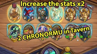 2 Chronormu in the tavern easy double stats and easy Rank1 | Hearthstone Battlegrounds