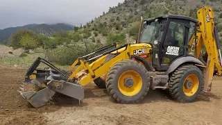 JCB 4CX Bekoloder Dere Kenarında Kumlu Tarla Düzeltme