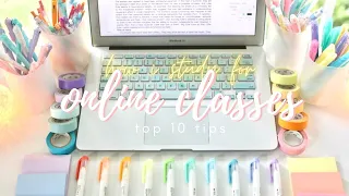 How I study and prepare for online classes 💻✨10 tips