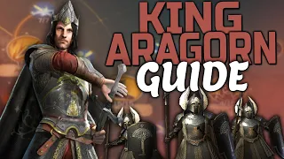 Lotr Rise To War: King Aragorn Guide (Purple Gear Build) PVP Breakdowns, Skilling and troop Combos