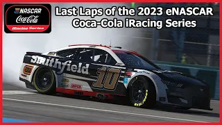 Last laps of the 2023 eNASCAR Coca Cola iRacing Series