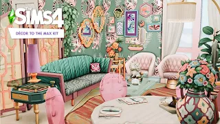 Bright Maximalist 🐅 | The Sims 4 Décor To The Max Kit Speed Build: Apartment Renovation (No CC)