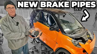 Smart ForTwo 451 New Rear Brake Pipes AND Have We Fixed The Pedal Travel Problem?
