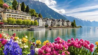 Montreux Switzerland 4K ! Fairytale resort town in switzerland ! Swiss View