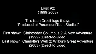 ParamountToon Studios logo History (1991-present)