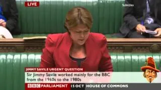 Maria Miller Answers BBC Savile Urgent Question