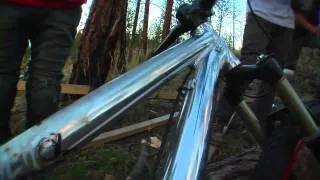Mountain Biking ! Justin Wyper's Famous Frontflip off  flat Drop ( biggest ever done!)