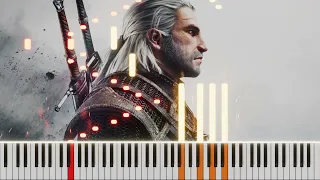 Geralt of Rivia from The Witcher 3 - Piano Tutorial