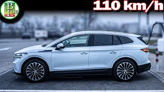 Skoda Enyaq 85 (NEUER MOTOR) 110 km/h - Wie weit kommt man?