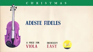 🎹 Adeste Fideles - O Come, All Ye Faithful [Piano Accompaniment] [Playback for Viola] 🎹