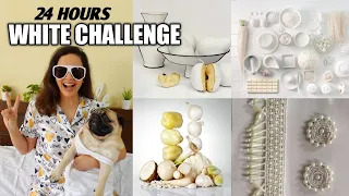 I Used Only WHITE Things For 24 Hours Challenge 🥚🍚🍽 Garima's Good Life