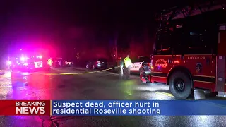 Police Officer Shot In Roseville; Suspect Dies At Hospital