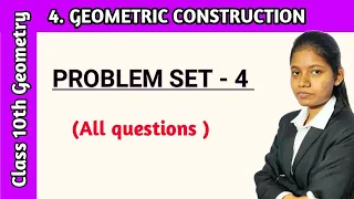 Problem set 4 geometry 10th standard all question