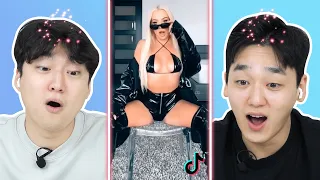Koreans watching 'Shoe flip challenge' for the first time!