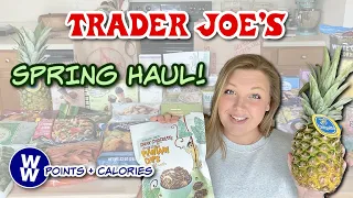 NEW Trader Joe's Haul! Healthy Grocery Haul for Weight Loss! Recipe Ideas + WW Points + CALORIES