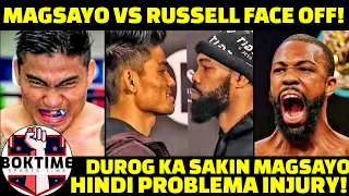 Magsayo VS Russell FACE OFF! | Russell BABAKLASIN Si Magsayo Hindi PROBLEMA Ang INJURY | BOXING NEWS