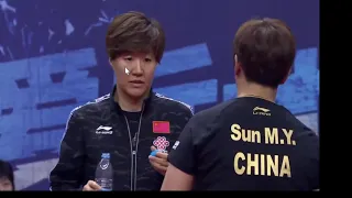 sun mingyang Backhand like a Wall(what coach GY said English)