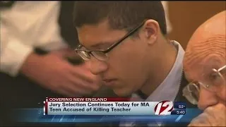 Jury selection resumes in trial of teen accused of killing teacher