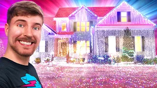 I Put 1,000,000,000 Christmas Lights On A House (World Record)