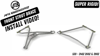 Apex Engineered - S30 240Z 260Z 280Z Front Strut Brace - INSTALL