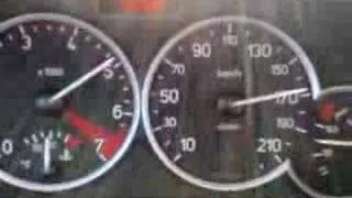 peugeot 206cc 1.6  0-190 acceleration