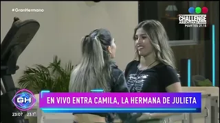 Camila la hermana de Julieta, ingresó a la casa de Gran Hermano 2022