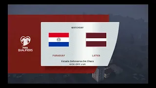 Paraguay - Latvia 2-0 Fabrizzio1985 PES 2021 All National Teams Patch PC