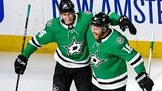 Stars score twice in 32 seconds to pad lead