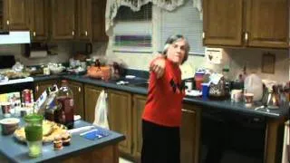 73 year old mini mommie cheering.mpg