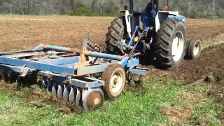 Ford 6610 disking plowing